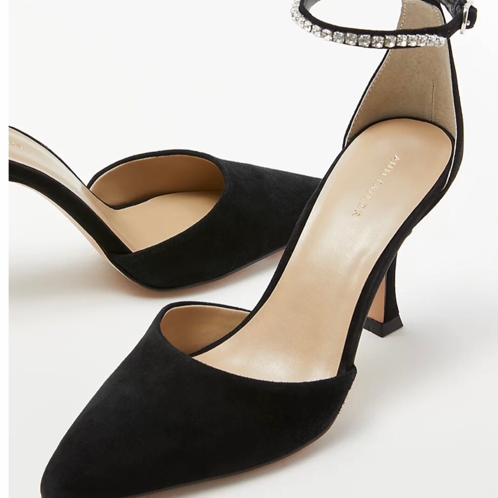 SALE Suede Diamond Pumps.